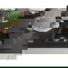Mexen Gaspar chiuvetă granit 1,5-comparte cu suport și baterie de bucătărie Flora, negru/auriu metalic - 6507-75-670401-07