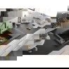 Mexen Gaspar chiuvetă granit 1,5-cupe cu scurgător și baterie bucătărie Flora, negru/auriu - 6507-75-670401-57-G