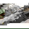 Mexen Gaspar Chiuvetă de granit de 1,5 compartiment cu picurător și baterie de bucătărie Flora, Neagră - 6507-77-670401-57-B