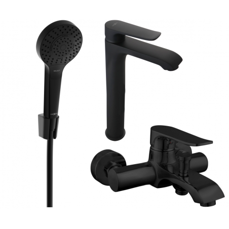 Mexen Pecos R05 set pentru baie, negru - 72713R05-70