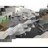 Mexen Pablo chiuvetă de granit cu un compartiment, cu picurător și baterie de bucătărie Flora, Gri - 6510-71-670401-57-B
