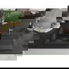 Mexen Pablo chiuvetă granit 1-cameră cu scurgător şi baterie de bucătărie Flora, negru/auriu metalic - 6510-75-670401-57-B