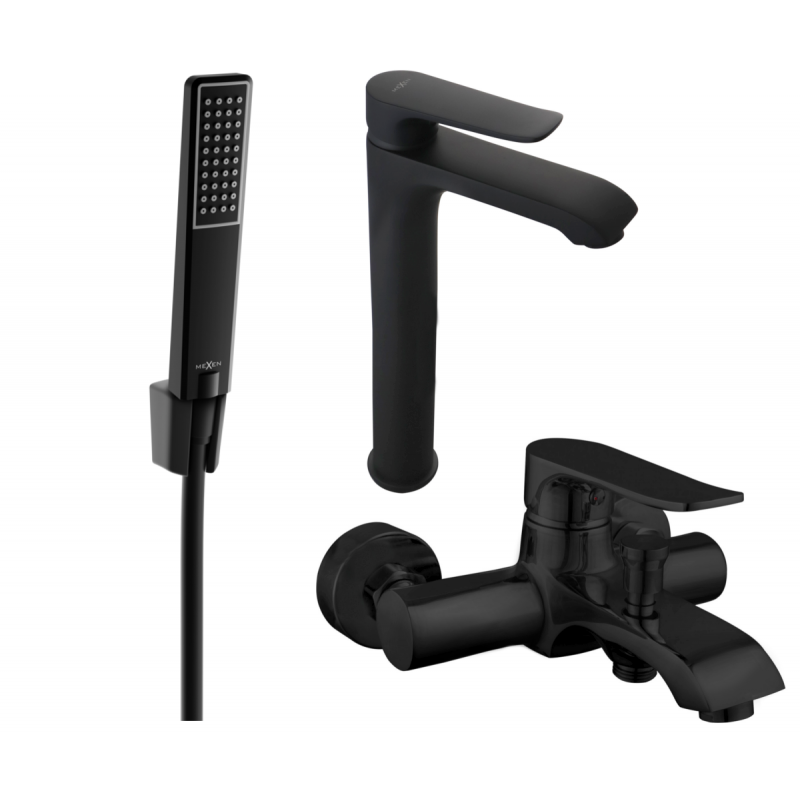 Mexen Pecos Set cadă R72, negru - 72713R72-70