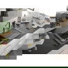 Mexen Pablo chiuvetă de granit cu 1 compartiment cu picurător și baterie de bucătărie Flora, negru pătat - 6510-76-670401-75-G