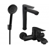 Mexen Pecos Set de baie R75, negru - 72713R75-70