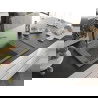 Mexen Elias chiuvetă de granit cu un compartiment, cu picurător și baterie de bucătărie Flora, Gri - 6511-71-670401-57-B