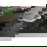 Mexen Elias chiuvetă granit 1-cuptă cu picurător și baterie de bucătărie Flora, negru/argintiu metalizat - 6511-73-670401-57-B