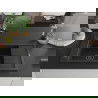 Mexen Elias chiuvetă de granit cu 1 compartiment, cu scurgător și baterie Flora, negru/argintiu metalizat - 6511-73-670401-70-B
