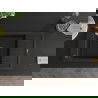 Mexen Elias chiuvetă de granit 1-cuvelă cu scurgător și baterie de bucătărie Flora, negru/auriu metalic - 6511-75-670401-07-B