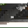 Mexen Elias chiuvetă de bucătărie granit cu 1 cuvă, scurgător și baterie Flora, negru/auriu metalizat - 6511-75-670401-70-B