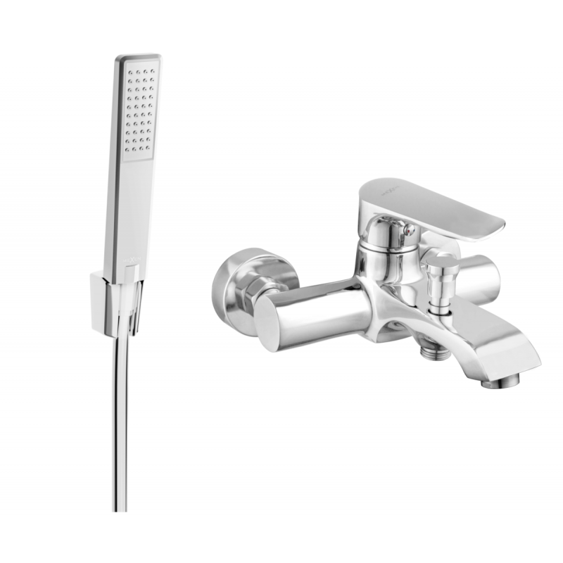 Mexen Pecos R72 baterie de cadă cu set de duș, crom - 7273R72-00