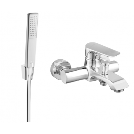 Mexen Pecos R72 baterie de cadă cu set de duș, crom - 7273R72-00