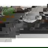 Chiuvetă granit Mexen Elias cu o cuvă și scurgător și baterie de bucătărie Flora, negru pătat - 6511-76-670401-07-B
