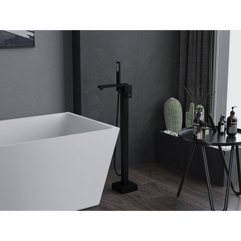 Mexen Urano baterie de baie independentă, neagră - 75233-70