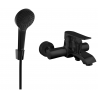 Mexen Pecos R05 baterie de baie cu set de duș, negru - 7273R05-70