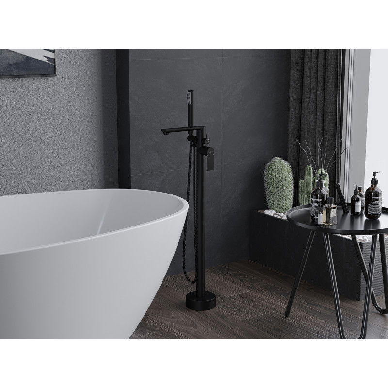 Mexen Leda szabadon álló kádcsaptelep, fekete - 75633-70