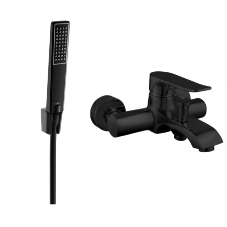 Mexen Pecos R72 baterie de cadă cu set de duș, neagră - 7273R72-70