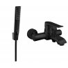 Mexen Pecos R72 baterie de cadă cu set de duș, neagră - 7273R72-70