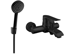 Mexen Pecos R75 baterie pentru cadă cu set de duș, negru - 7273R75-70