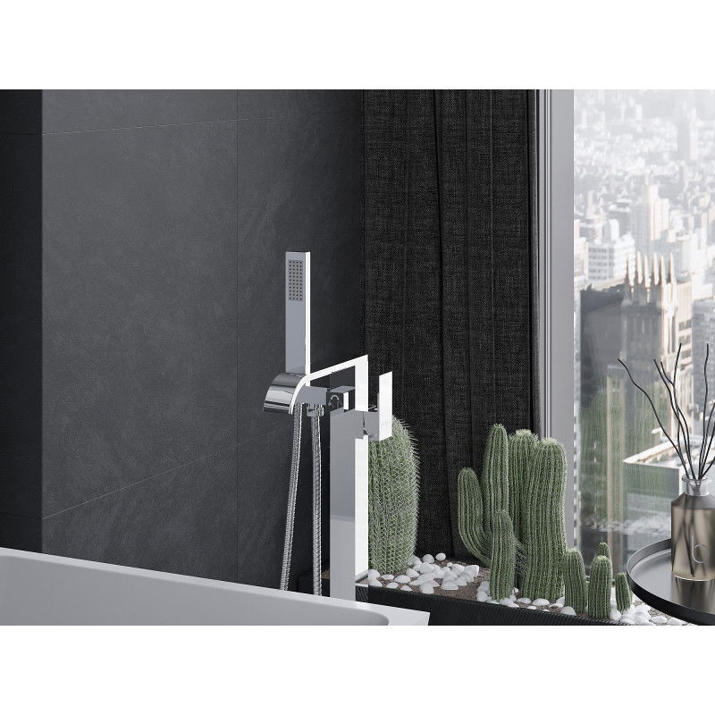 Mexen Lava szabadon álló kádcsaptelep, króm - 752433-00