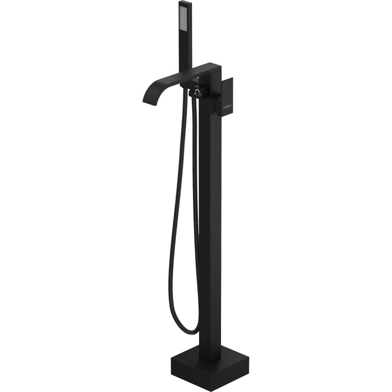 Mexen Lava baterie cadă freestanding, neagră - 752433-70