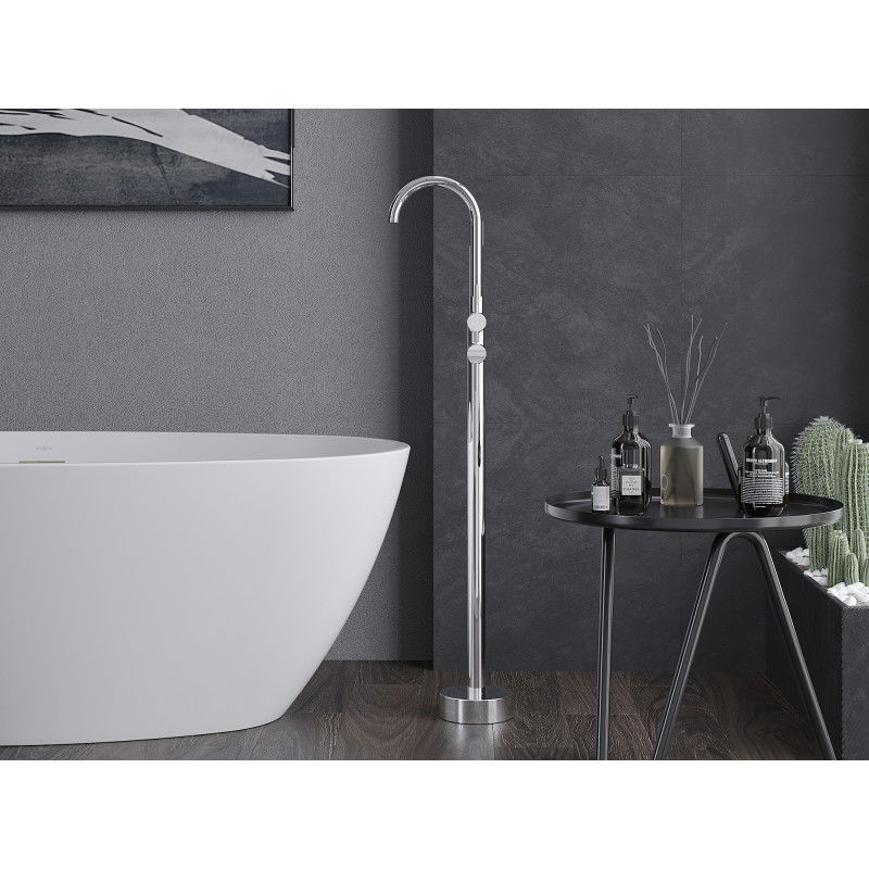 Mexen Alma baterie de baie independentă, crom - 75033-00