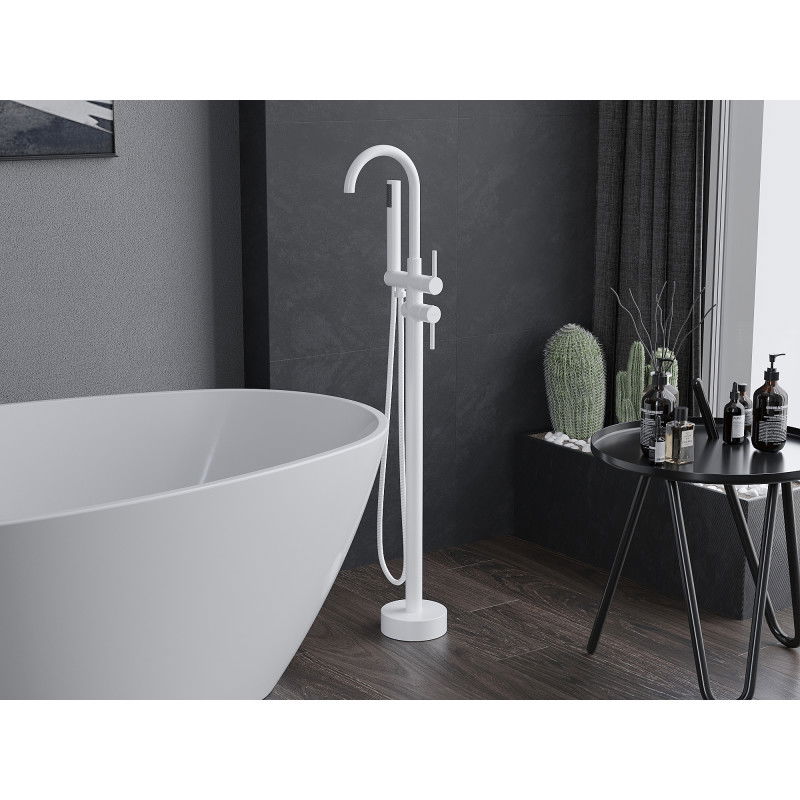 Mexen Alma baterie de cadă independentă, albă - 75033-20