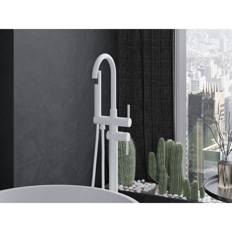 Mexen Alma baterie de cadă independentă, albă - 75033-20