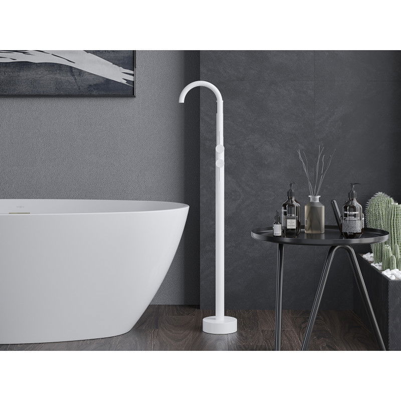 Mexen Alma szabadon álló kádcsaptelep, fehér - 75033-20