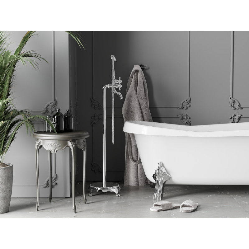 Mexen Retro szabadon álló kád csaptelep, króm - 75933-00