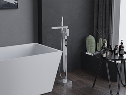 Mexen Algar baterie de baie freestanding, crom - 75733-00