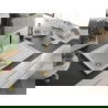 Mexen Bruno chiuvetă de granit cu un compartiment, cu picurător și baterie de bucătărie Flora, Albă - 6513-20-670401-57-G