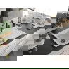 Mexen Bruno chiuvetă de granit cu un compartiment, cu picurător și baterie de bucătărie Flora, Albă - 6513-20-670401-70-B