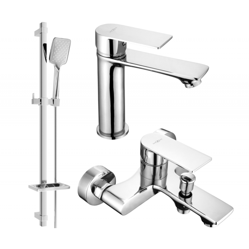 Mexen Royo DQ62 fürdőkád készlet, króm - 72203DQ62-00