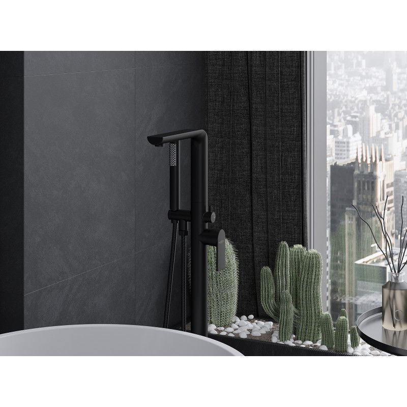 Mexen Roxy baterie de cadă independentă, neagră - 75533-70