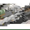 Mexen Bruno chiuvetă de granit cu un compartiment, cu picurător și baterie de bucătărie Flora, Gri - 6513-71-670401-57-G