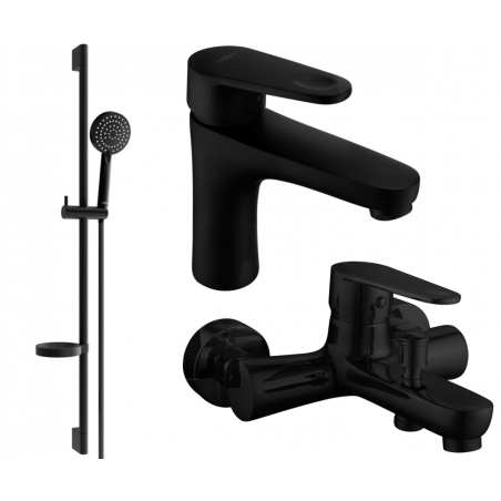 Mexen Kama Set cadă DS75, negru - 72503DS75-70