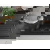 Mexen Bruno chiuvetă de granit cu 1 compartiment, cu scurgător și baterie de bucătărie Flora, negru/argintiu metalic - 6513-73-?
