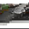 Mexen Bruno chiuvetă de granit 1-cameră cu picurător și baterie de bucătărie Flora, negru/auriu metalic - 6513-75-670401-70-B