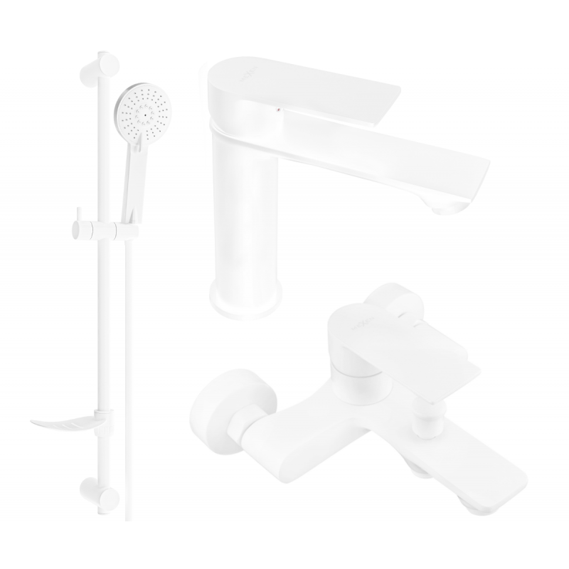 Mexen Royo DF05 set de baie, alb - 72203DF05-20