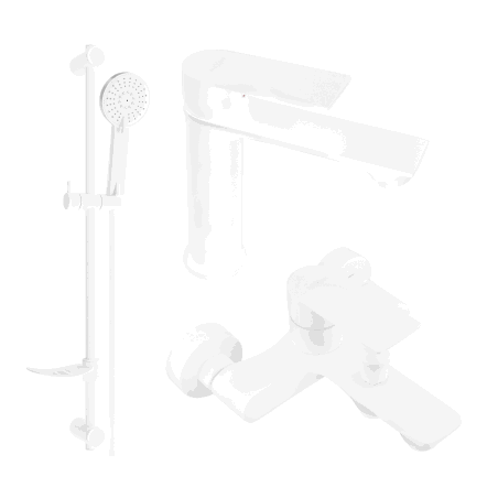 Mexen Royo DF05 set cadă, Albă - 72203DF05-20