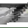 Mexen Westa cadă cu model pe colț stânga 160 x 100 cm, albă - 560116010001