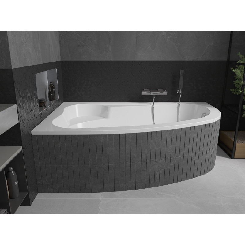Mexen Westa sarok kád bal 160 x 100 cm, fehér - 560116010001
