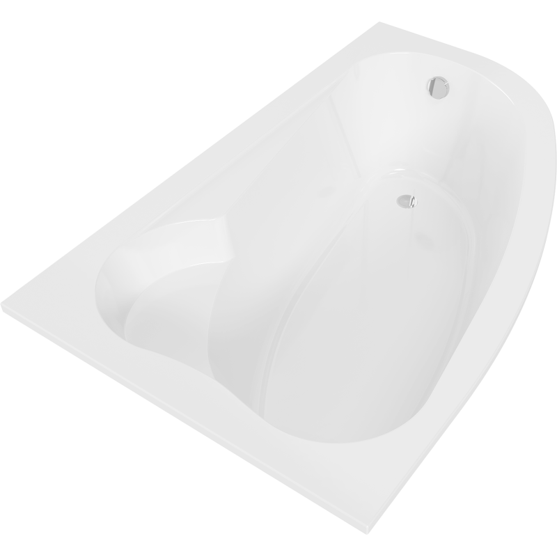 Mexen Westa sarokkád balos 160 x 100 cm, fehér - 560116010001