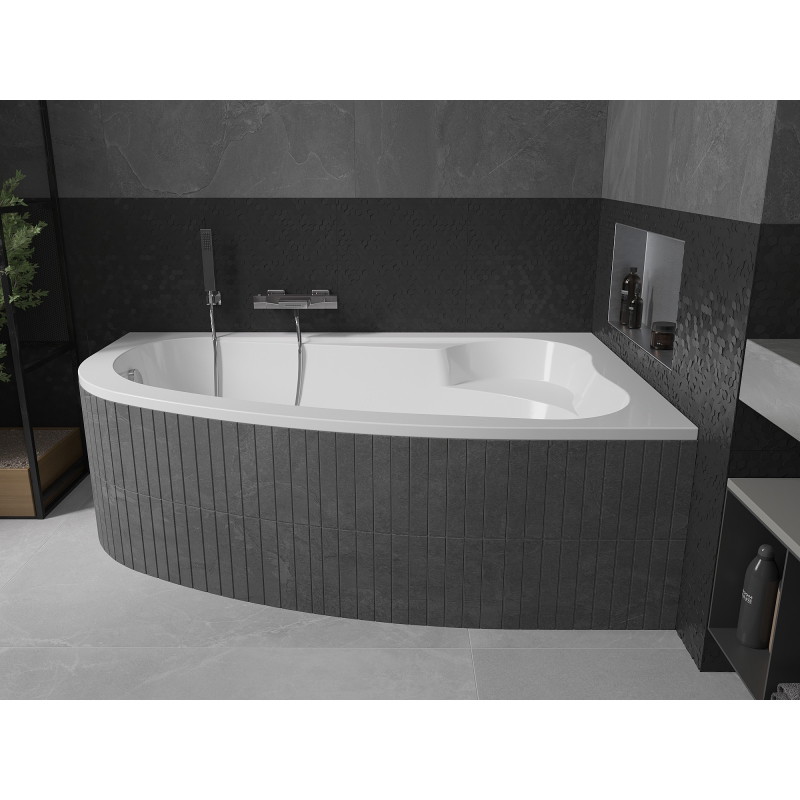 Mexen Westa sarokfürdőkád jobb 160 x 100 cm, fehér - 560116010002