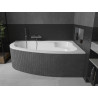 Mexen Westa sarokfürdőkád jobb 160 x 100 cm, fehér - 560116010002