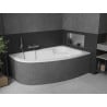 Mexen Westa cadă cu model pe colț dreapta 160 x 100 cm, albă - 560116010002