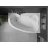 Mexen Westa cadă cu model pe colț dreapta 160 x 100 cm, albă - 560116010002