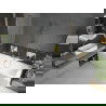 Mexen Cube cadă dreptunghiulară de 170 x 80 cm cu panouri si paravan cu 1 aripă 50 cm, transparent, auriu - 550517080X9505000050