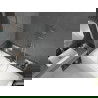 Mexen Cube cadă dreptunghiulară de 170 x 80 cm cu panouri si paravan cu 1 aripă 70 cm, transparent, crom - 550517080X9507000001